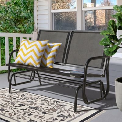 Image showing 8 th Nuu Garden Outdoor Patio Loveseat Rocking Bench Glider