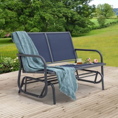 Image showing  Outdoor Patio Loveseat Rocking Bench Glider