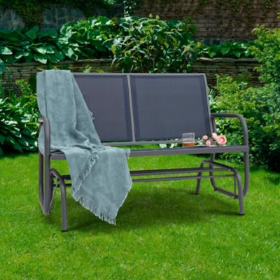 Image showing  Outdoor Patio Loveseat Rocking Bench Glider