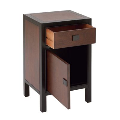 Image showing  1-Drawer Contemporary Wood Cabinet, 16 x 26in.