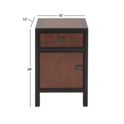 Image showing 7 th Harper & Willow 1-Drawer Contemporary Wood Cabinet, 16 x 26in.