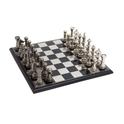 Image showing  Silver Aluminum Traditional Game Set, 6 in. x 17 in. x 17 in.