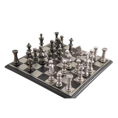 Image showing  Silver Aluminum Traditional Game Set, 6 in. x 17 in. x 17 in.