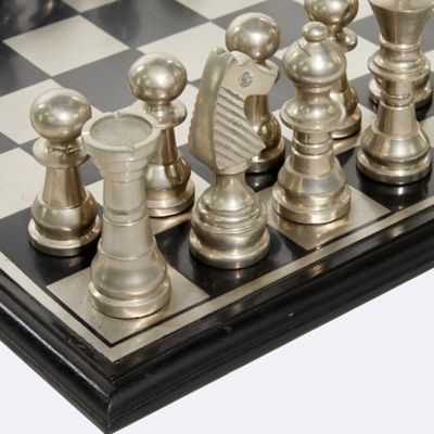 Image showing  Silver Aluminum Traditional Game Set, 6 in. x 17 in. x 17 in.
