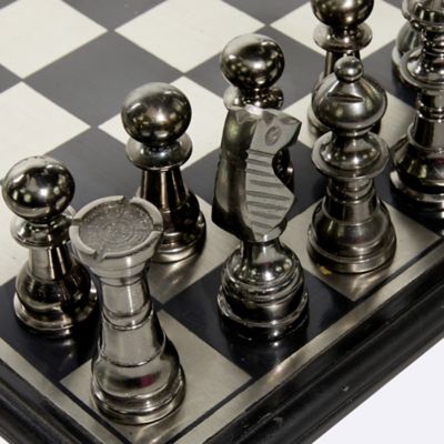 Image showing  Silver Aluminum Traditional Game Set, 6 in. x 17 in. x 17 in.