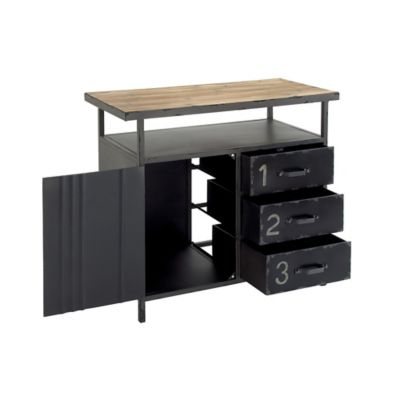 Image showing  3-Drawer Iron Industrial Cabinet, 15 in.