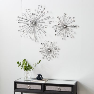 Image showing  Clear Acrylic Glam Wall Decor, 3 pc.