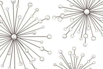 Image showing  Clear Acrylic Glam Wall Decor, 3 pc.