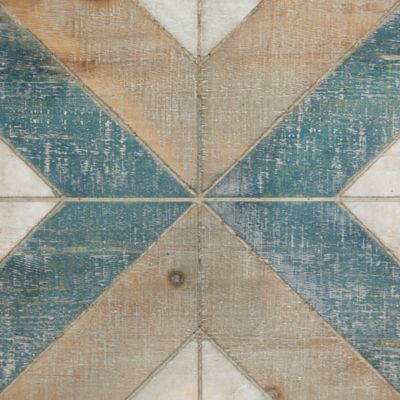 Image showing  Grey Farmhouse Abstract Wood Wall Decor, 23 in. x 46 in.