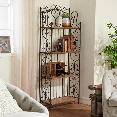 Harper & Willow Iron Farmhouse Corner Rack