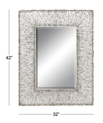Image showing  Silver Industrial Metal Wall Mirror, 43 in. x 33 in.
