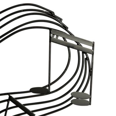 Image showing 4 th Harper & Willow Black Iron Traditional Wall Decor, 21 in. x 49 in.