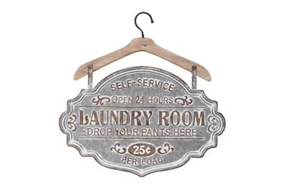 Image showing  Grey Metal Farmhouse Sign Wall Decor, 22 in. x 22 in.