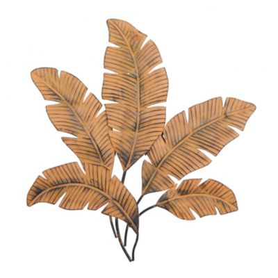 Image showing 1 th Harper & Willow Brown Metal Rustic Wall Decor, 35 in. x 34 in.
