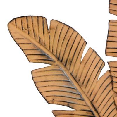 Image showing 3 th Harper & Willow Brown Metal Rustic Wall Decor, 35 in. x 34 in.