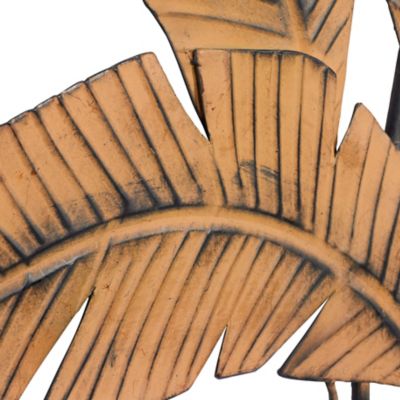 Image showing 4 th Harper & Willow Brown Metal Rustic Wall Decor, 35 in. x 34 in.