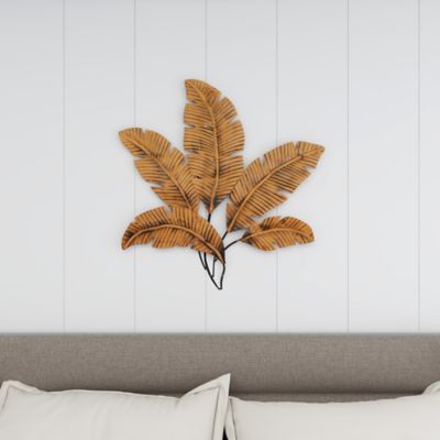 Image showing 7 th Harper & Willow Brown Metal Rustic Wall Decor, 35 in. x 34 in.