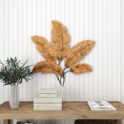 Image showing 8 th Harper & Willow Brown Metal Rustic Wall Decor, 35 in. x 34 in.