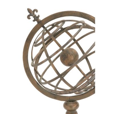 Image showing  Iron Traditional Globe, 25 in. x 17 in. x 14 in., Brass