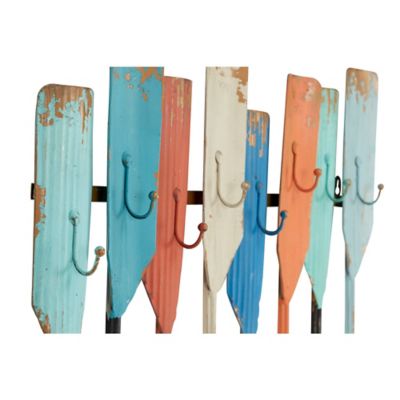 Image showing  Iron Coastal Wall Hook Rack, 20 in. x 26 in. x 1 in., Multicolor