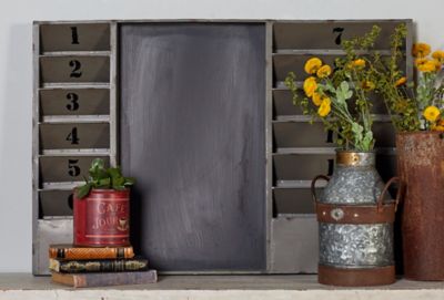 Harper & Willow Grey Industrial Memo Board Metal Wall Decor, 24 in. x 36 in.