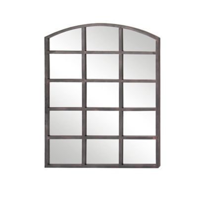 Image showing  Clear Industrial Metal Wall Mirror, 40 in. x 30 in.