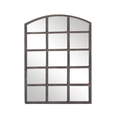 Image showing  Clear Industrial Metal Wall Mirror, 40 in. x 30 in.