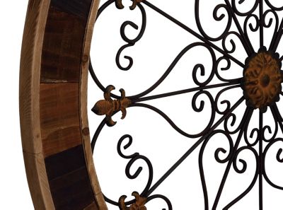 Image showing  Brown Rustic Ornamental Metal Wall Decor, 35 in. x 35 in.