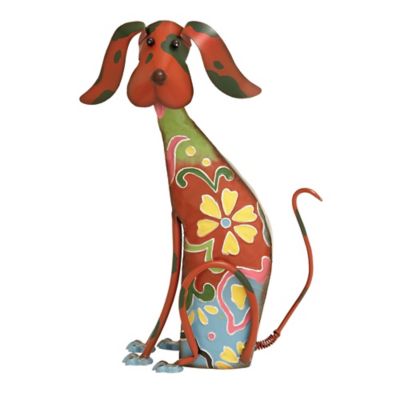 Image showing  Iron Eclectic Dogs Garden Sculpture, 17 in. x 12 in. x 6 in.