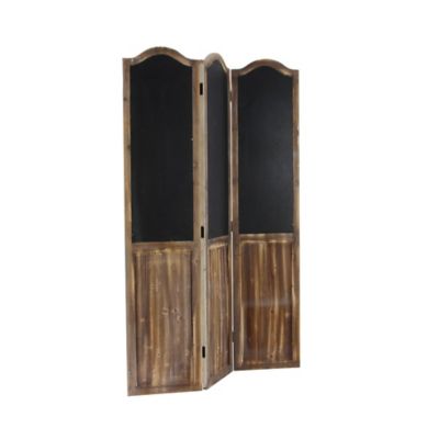 Image showing  Wood Farmhouse Room Divider Screen, 71 in. x 48 in., Beige