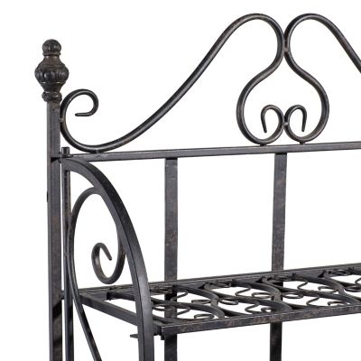 Harper & Willow Iron Traditional Baker's Rack