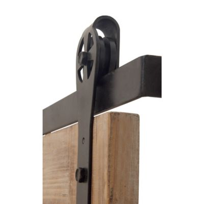 Image showing  Brown Industrial Wood Wall Mirror, 71 in. x 34 in., 84247