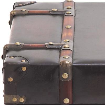 Image showing  18 in. x 18 in. x 23 in. 2-Drawer Traditional Wood Cabinet, Dark Brown