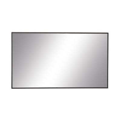 Image showing  Black Contemporary Wood Wall Mirror, Rectangle, 40 in. x 24 in., 60152