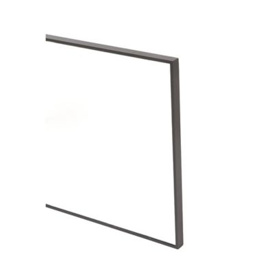 Image showing  Black Contemporary Wood Wall Mirror, Rectangle, 40 in. x 24 in., 60152