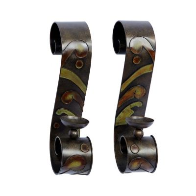 Image showing  Multicolor Metal Traditional Wall Sconces, 19 in. x 4 in., 2 pc.