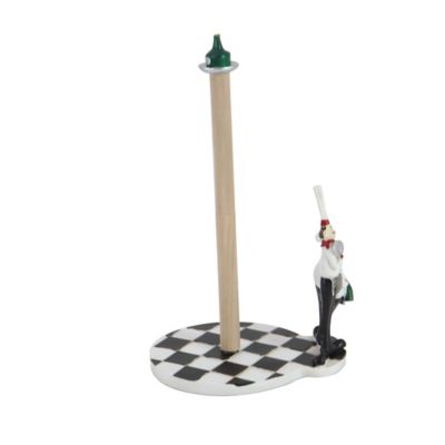 Image showing  White Polystone Chef Paper Towel Holder 6" x 5" x 13"