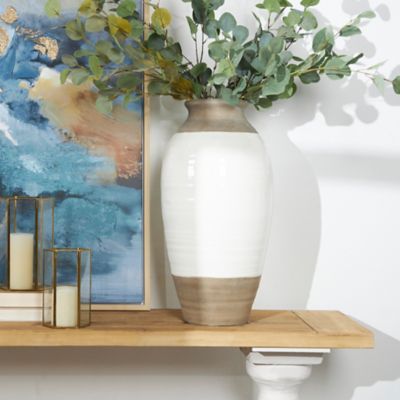 Harper & Willow Stoneware Coastal Style Vase, 25 in. x 12 in. x 12 in., Gray
