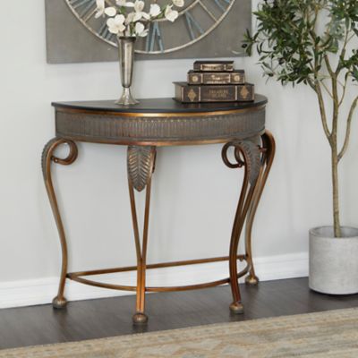 Harper & Willow Traditional Metal Console Table, 41 in. x 19 in. x 33 in.