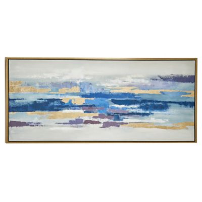 Image showing  Multicolor Modern Abstract Canvas Wall Art, 32 in. x 71 in.