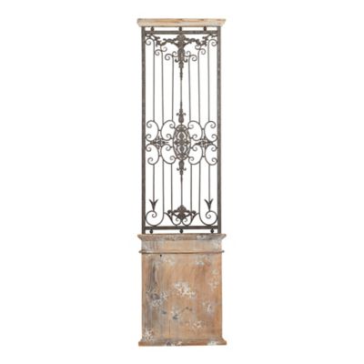 Image showing  Brown Rustic Ornamental Wood Wall Decor, 71 in. x 20 in.