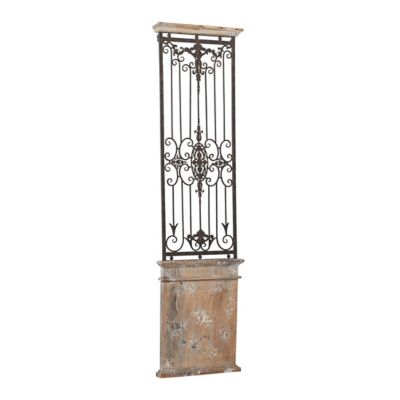 Image showing  Brown Rustic Ornamental Wood Wall Decor, 71 in. x 20 in.