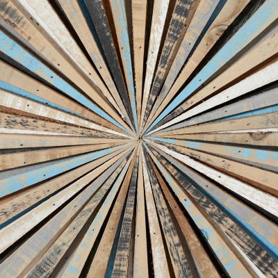 Image showing 5 th Harper & Willow Brown Farmhouse Abstract Wood Wall Decor, 36 in. x 36 in.