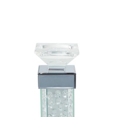 Image showing  Clear Glass Glam Candlestick Holders, 15 in. x 5 in. x 5 in., 79282