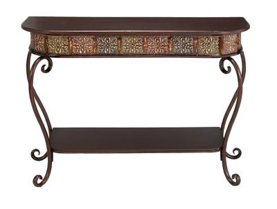 Image showing  Traditional Metal Console Table, 41 in. x 19 in. x 33 in.