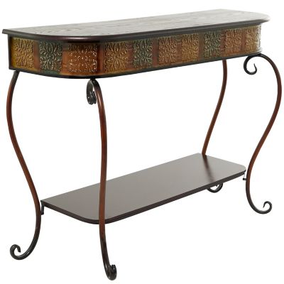 Image showing  Traditional Metal Console Table, 41 in. x 19 in. x 33 in.