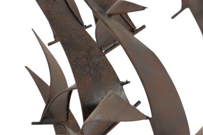 Image showing  Black Metal Coastal Birds Wall Decor, 47 in. x 26 in.