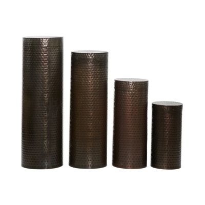 Image showing  Metal Industrial Pedestal Table, 4 pc.