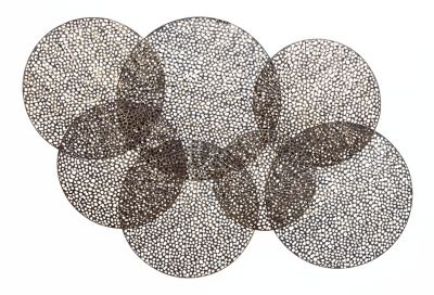 Image showing  Black Iron Industrial Wall Decor, 34 in x 48 in. x 3 in.