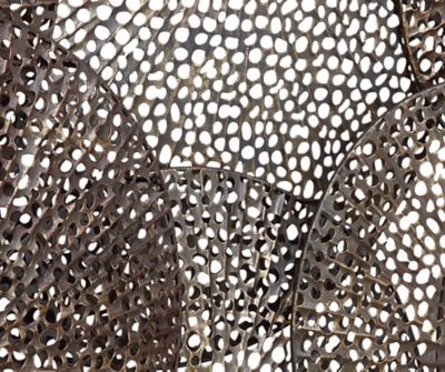 Image showing  Black Iron Industrial Wall Decor, 34 in x 48 in. x 3 in.